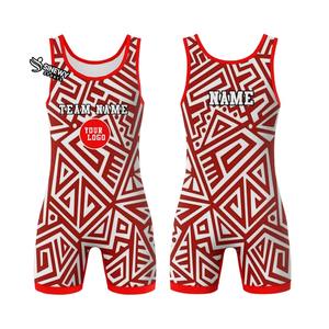 Singlet de Lucha Libre Sublimado Personalizado al por Mayor para Hombre Adulto, Corte Bajo, Elástico, Duradero y Transpirable - Product Image 3