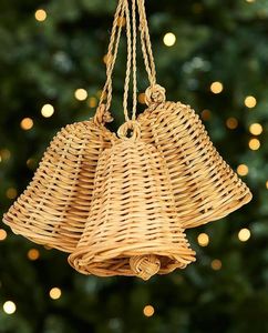 Adornos Navideños Hechos a Mano de Ratán: Campana, Estrella, Árbol, Muñeco de Nieve, Casa y Champiñón para Exhibición Festiva en Vietnam - Product Image 1