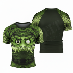 Factory Direct Whole Sale Fitness Swimming UV Protection Short Sleeve <b>Compression</b> Four Way Stretch Heavy Duty Rash Guards - Product Image 5