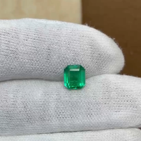 Émeraude zambienne naturelle de qualité supérieure, taille carrée, vert vif, pierre précieuse pour la fabrication de colliers et de bijoux
