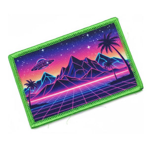 Custom Made Sublimation <b>Patches</b> For Fashion Clothing Accessories With Sharp And Detailed Printed Artwork - Product Image 1