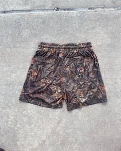 Shorts en maille pour homme, camouflage noir gris beige, cordon de serrage, streetwear décontracté, respirant, shorts de sport - Product Image 4
