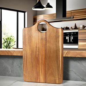 Tabla de Cortar de Madera de Acacia para Cocina, Tabla para Cortar Verduras, Carne y Frutas, Accesorio Portátil para Acampar al Aire Libre - Product Image 5