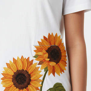 T-shirt unisexe d'été 100 % coton personnalisé avec logo, anti-boulochage, épais, haute qualité, vente en gros - Product Image 4