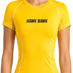 Vêtements de sport pour femmes, Rash Guard à manches courtes, T-shirt de compression, extensible, respirant, séchage rapide, léger, flexible, doux - Product Image 4