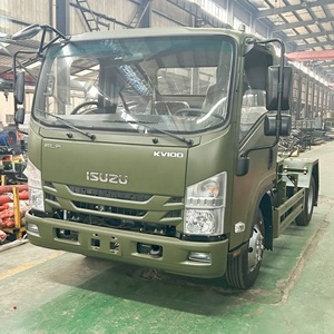 <span class=keywords><strong>Camion</strong></span> à ordures de haute qualité Euro 4 isuzu Hook - Lift 6ton 6000 litres Roll off véhicule à ordures <span class=keywords><strong>camion</strong></span> à ordures avec bras de levage - Product Image 4