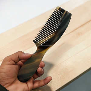 หวีทำมือจากเขาควายและวัวแท้ พร้อมซองหนังอย่างดี ราคาขายส่ง - Product Image 5