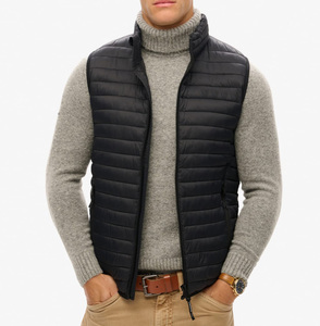 Mens Essential <b>Gilet</b> Vest Sleeveless <b>Lightweight</b> Padded Warm Outdoor Winter Casual Layering Custom Wholesale Clothing - Product Image 4
