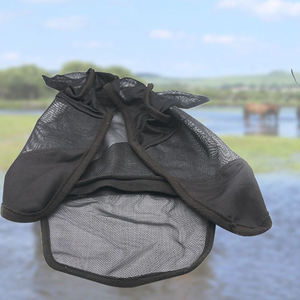 Cache-mouches en maille respirante pour chevaux, protection faciale anti-insectes pour l'équitation en extérieur, avec protection des oreilles, prix de gros - Product Image 4