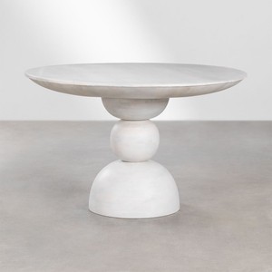 Table à manger Vandana Hexa Aureo en bois de manguier (Ø120 cm) - Product Image 2
