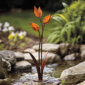 Piquets de jardin en métal personnalisés pour plantes de pépinière, supports décoratifs en fer pour l'extérieur, fournitures de paysagisme - Product Image 1