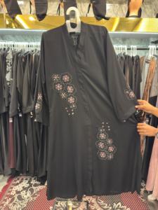 High Quality Dubai Beautiful Black Traditional Islamic Women's Saudi Arabian <b>Abaya</b> Spring Polyester Breathable Ankle Length - Product Image 2