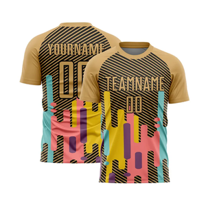 Maillot de football personnalisable avec nom et logo de l'équipe sur le devant, technologie de découpe automatisée, entraînement d'équipe, haute qualité - Product Image 2