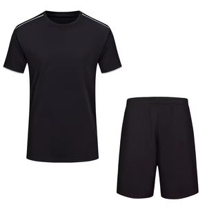 Tenues de football 100% polyester, t-shirt et short, ensemble complet personnalisé pour adultes, maillots, uniformes, séchage rapide, respirant, noms d'équipe personnalisés - Product Image 3