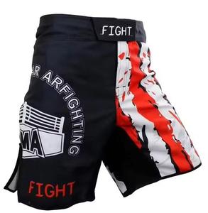 Shorts de combat MMA personnalisés, unisexes, 100% polyester respirant, tissu 220g, vêtements de sport - Product Image 2