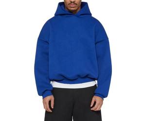 Sweat-shirt à capuche streetwear pour homme personnalisé, coton premium, coupe oversize, fabricant de marque privée - Product Image 4