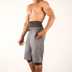 Nouveaux shorts de sport pour hommes au design modeste, avec taille élastique et cordon de serrage, shorts classiques d'été pour hommes - Product Image 1