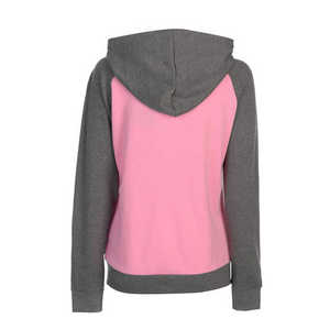 Sweat-shirt à capuche gris chiné uni pour femme, confortable et décontracté, personnalisation de marque, fournisseur en gros - Product Image 3