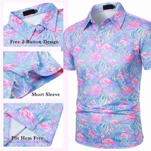 Collection été : Polos pour hommes personnalisés en tissu léger imprimé haute performance pour le branding et les marchés de détail - Product Image 4