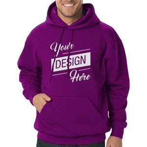 Sweat à capuche d'hiver en molleton 100% coton personnalisé, respectueux de l'environnement, avec logo imprimé numériquement, broderie avec des couleurs et un style uniques - Product Image 1