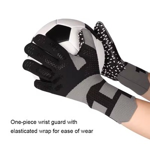 Gants de gardien de but de football, en latex, à doigts entiers, pour une préhension puissante, antidérapants, respirants, séchage rapide, fermeture à enfiler, ajustables - Product Image 4