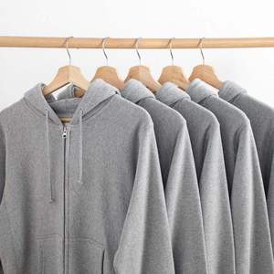 Sweat à capuche zippé haut de gamme pour homme, coupe décontractée unisexe, manches longues, beige professionnel - Product Image 1