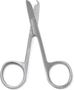 กรรไกรตัดด้ายสแตนเลสโค้งคุณภาพสูง ขนาด 3.5 นิ้ว สำหรับถอดด้าย เครื่องมือผ่าตัดแบบใช้มือ - Product Image 1