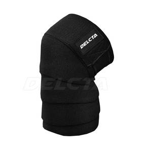 Ventes chaudes - Bandes de genou fabriquées au Pakistan - Logo personnalisé imprimé - Bandes de genou de couleur noire - Product Image 3