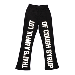 Custom Men's Casual Washed Flared Mid Fleece Flat Sweatpants Track Pants 100% Cotton Silk Screen Printed OEM Service Custom Logo - Product Image 1