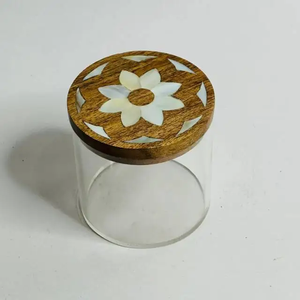 Caja de Madera WoodLuxe Arabia Pearl, Caja de Almacenamiento de Dulces Hecha a Mano con Madera, Madreperla y Acrílico para Dulces de Ramadán, Iftar y Decoración de Eid - Product Image 2