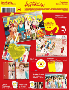 Hearts2Hearts Lemon Tang 2º Mini Álbum [Versión Lemon Sun] Photobook y CD, Photocard, Photocard de Grupo, Póster Plegable, Postal, K-Pop - Product Image 2