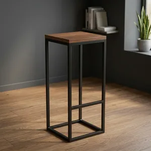 Minimalist Wooden <b>Plant</b> Stand Rectangle Indoor Floor Mount Durable Home Decor Living Room - Product Image 5