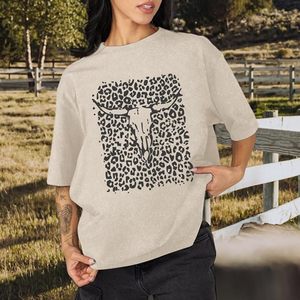Nouveau modèle T-shirt à manches courtes pour femme, coupe oversize décontractée, épaules tombantes, 240 GSM, style vintage rétro délavé à l'acide, 100% coton tricoté - Product Image 4