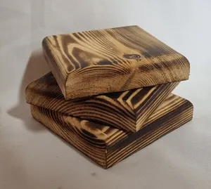 Posavasos de madera de nogal hechos a mano, vajilla premium para hogares modernos, posavasos de nogal para exportación desde India - Product Image 5