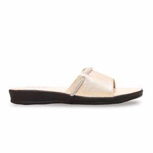 Sandalias de tacón softy CL7154 informales doradas - Product Image 4