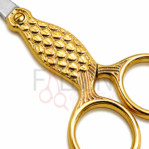 Silver Embroidery <b>Scissors</b> Stainless Steel Thread Cutting <b>Sewing</b> Craft <b>Scissors</b> Fish Handle Sharp Blade For Hair Trimming - Product Image 3