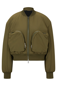 Chaqueta Bomber para Mujer, Personalizada, con Cierre Frontal, Estilo Casual, Puños de Punto Acanalado, Fabricante OEM ODM, Proveedor Mayorista de Marca Privada - Product Image 6
