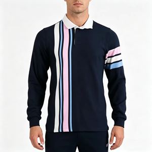 Chemise à manches longues pour homme, coupe ajustée, couleur unie, douce, extensible, respirante, légère, décontractée, pour tous les jours, anti-rides, tricotée - Product Image 6