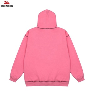 Sudadera con Capucha de Franela Vintage de Alta Calidad, Personalizable, Unisex, Impermeable, Transpirable, para Invierno, Venta al Por Mayor - Product Image 4