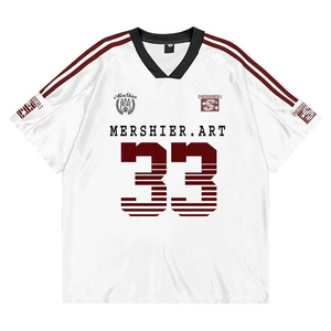 Camiseta Deportiva Casual de Fútbol, 100% Algodón, 240 Gramos, Estampado en Serigrafía, Talla Grande, Uniformes de Equipo OEM ODM 2026, Camisetas para Hombre - Product Image 3