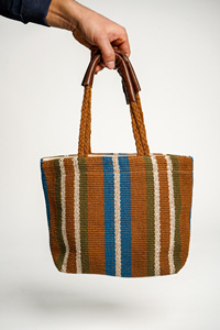 Bolsa de Lona de Algodón Cosida Directamente de Fábrica, Asas de Cuero, Bolsillo con Cremallera, OEM ODM, Bolsas de Cosméticos Estilo Lifestyle - Product Image 3