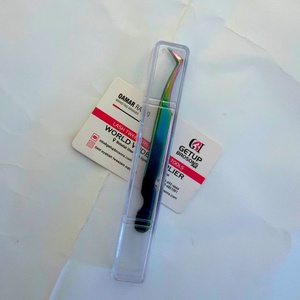 Pinzas para Pestañas GETUP BROSONS IMPEX de Alta Calidad, con Punta de Diamante de Plasma Arcoíris, Acero Inoxidable, Antimagnéticas y Antiestáticas - Product Image 6