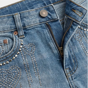 Shorts en jean vintage pour femmes, design streetwear sur mesure, mode décontractée estivale pour femmes, couleur personnalisée, vêtements tendance - Product Image 4