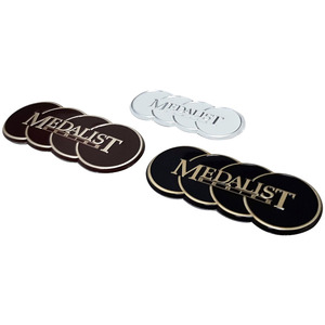 Placa de Identificación Metálica Personalizada con Logotipo en Relieve y Diseño en Color Marrón - Product Image 5