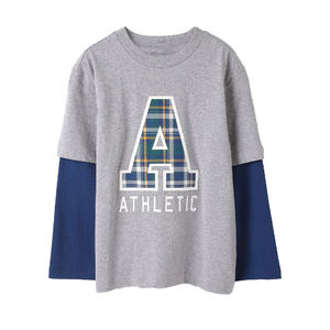 Camisetas de algodón de manga larga para jóvenes, camisetas personalizadas con serigrafía, camisetas de moda para niños, camisetas unisex casuales para niños, camisetas estampadas OEM - Product Image 1