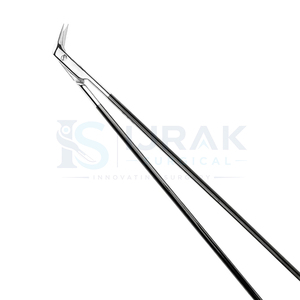 Ciseaux vasculaires en acier inoxydable, ciseaux de coupe aiguisés à 60 degrés, 180 mm, instrument chirurgical - Product Image 2