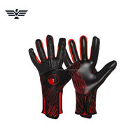 Guantes de Portero de Fútbol Profesionales de Látex, Dedos Completos, Antideslizantes, Transpirables, Cierre con Cordones, Unisex, Negro y Amarillo