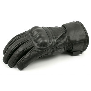 Gants de moto en cuir de qualité supérieure, confortables, respirants, avec poignées antidérapantes, étanches, support de sécurité, sangle de poignet réglable, anti-choc - Product Image 5