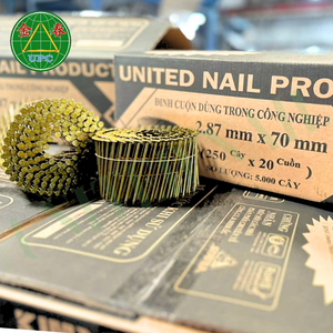 ตะปูเหล็กม้วนสำหรับงานหนัก ขนาด 2.75 นิ้ว ทนทานต่อการเกิดสนิม หัวลายตารางคม ชุบสังกะสี - Product Image 4