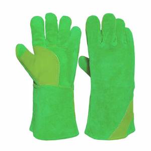 Gants de soudage haute performance en cuir de vachette pleine fleur avec paume fendue, résistants à l'abrasion et à la chaleur, pour la lutte contre les incendies, la fournerie et la boulangerie - Product Image 3